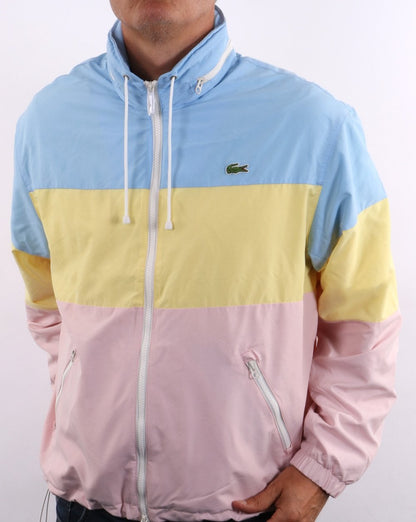 Lacoste Colour Block Jacke Himmelblau/Gelb/Pink