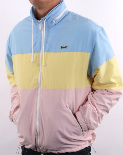 Lacoste Colour Block Jacke Himmelblau/Gelb/Pink