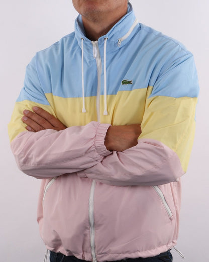 Lacoste Colour Block Jacke Himmelblau/Gelb/Pink