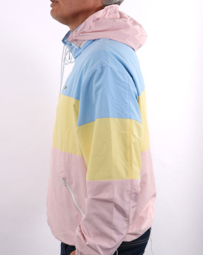 Lacoste Colour Block Jacke Himmelblau/Gelb/Pink