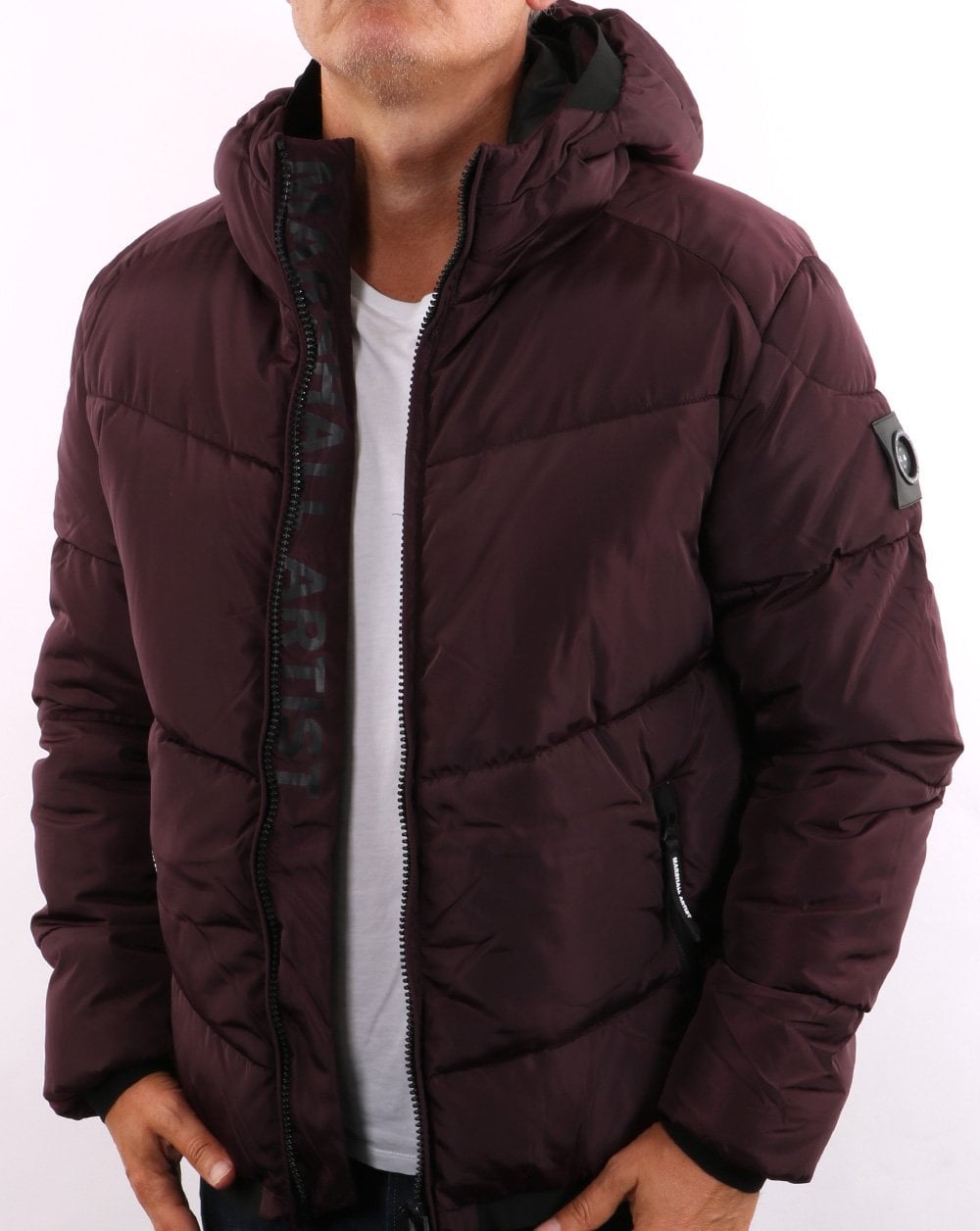 Marshall Artist Paninaro Padded Jacket Burgundy