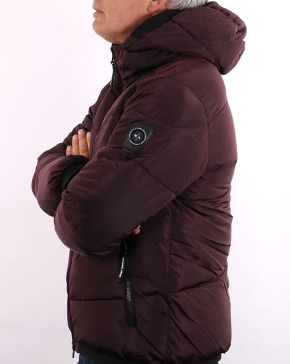 Marshall Artist Paninaro Wattierte Jacke Burgunderrot