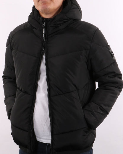 Marshall Artist Paninaro Wattierte Jacke Schwarz