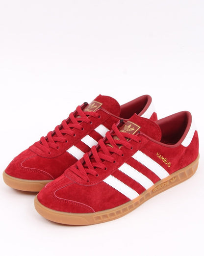 Adidas Hamburg Sneakers Dunkelrot/Weiß