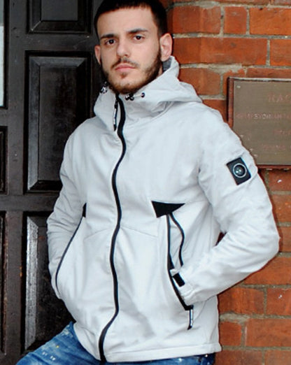 Marshall Artist Softshell-Kapuzenjacke Antarktisgrau