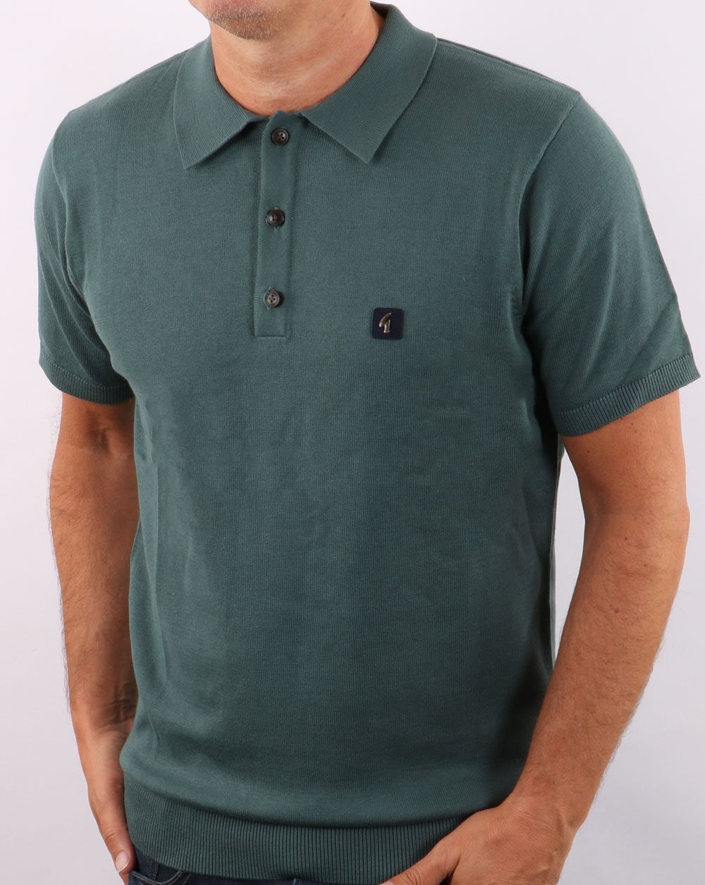 Gabicci Vintage Jackson Polo Teal Green