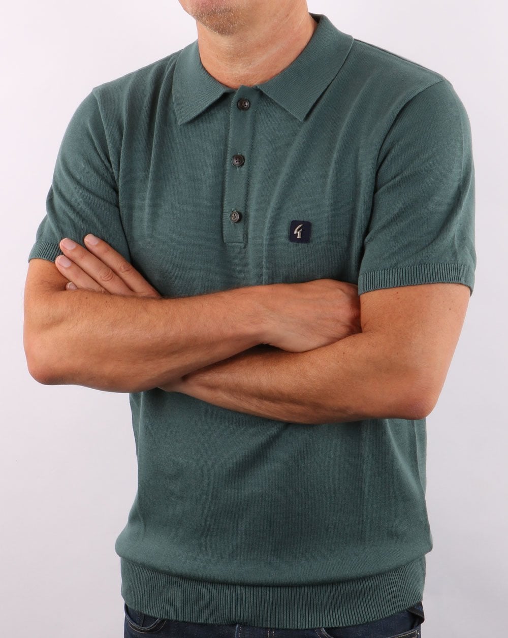 Gabicci Vintage Jackson Polo Teal Green