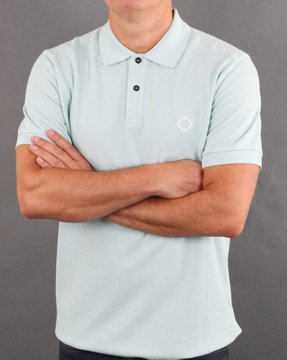 Ma.strum Piqué-Poloshirt Nebelgrün