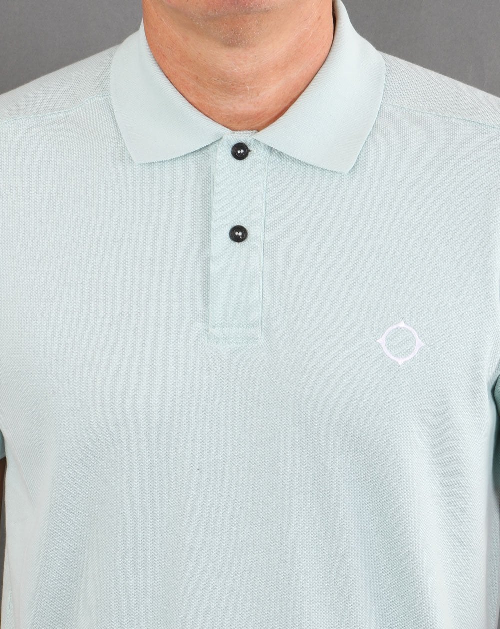 Ma.strum Piqué-Poloshirt Nebelgrün