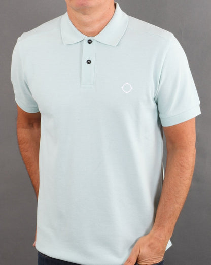 Ma.strum Piqué-Poloshirt Nebelgrün