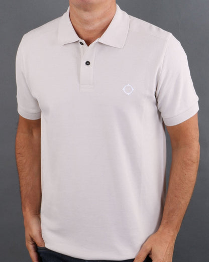 Ma.strum Pique Polo Stone