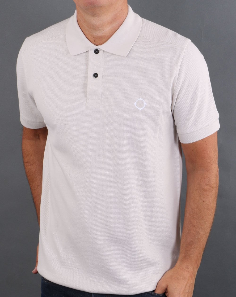 Ma.strum Pique Polo Stone