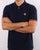 Fila Vintage Tipped Cuff Polo Shirt Navy
