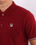 Fila Vintage Tipped Cuff Polo Shirt Claret