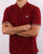 Fila Vintage Tipped Cuff Polo Shirt Claret