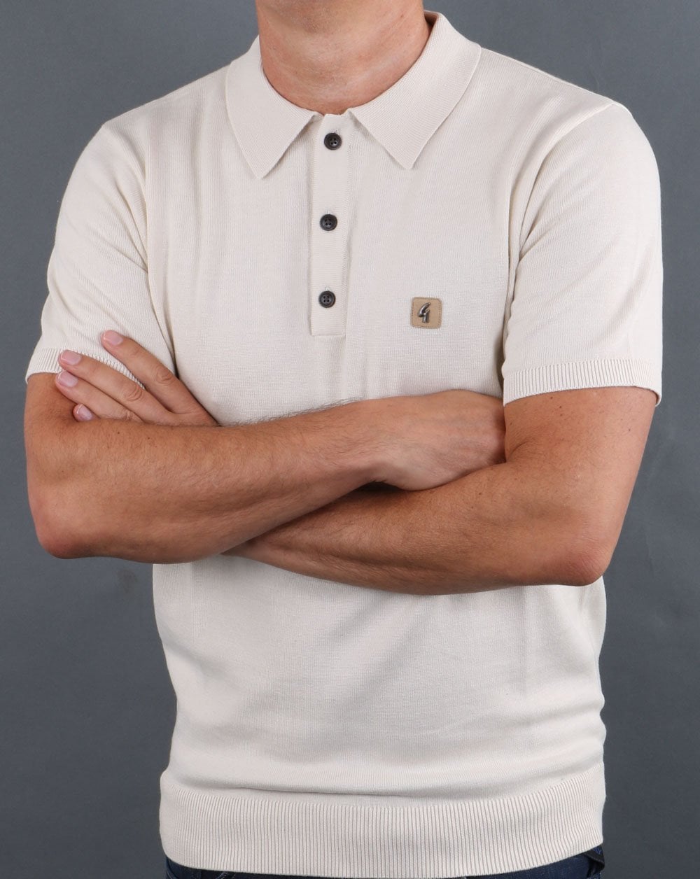 Gabicci Vintage Jackson Polo Creme