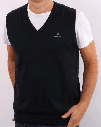 Gant Tanktop mit V-Ausschnitt, Marineblau