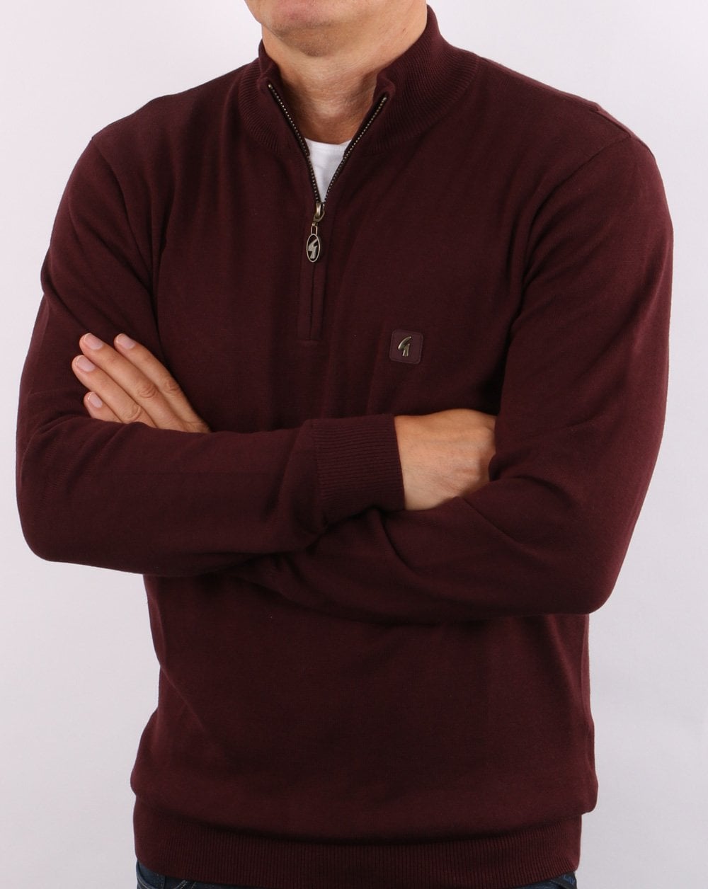 Gabicci Vintage Quarter Zip Port