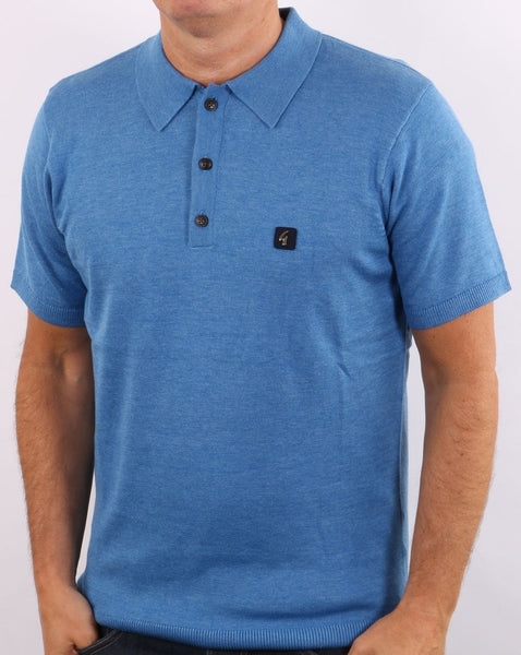 Gabicci Vintage Jackson Polo Jasper Blue