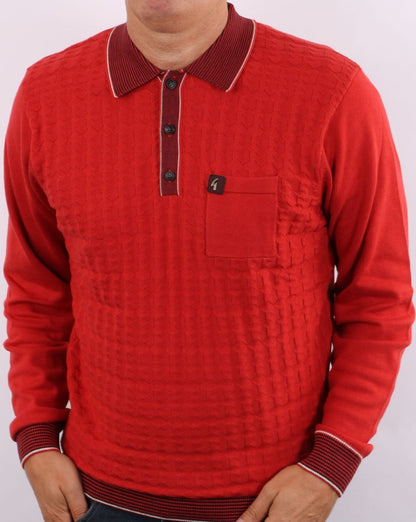 Gabicci Vintage Dean Polo Mohnrot