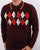Gabicci Vintage Diamond Knitted Polo Port