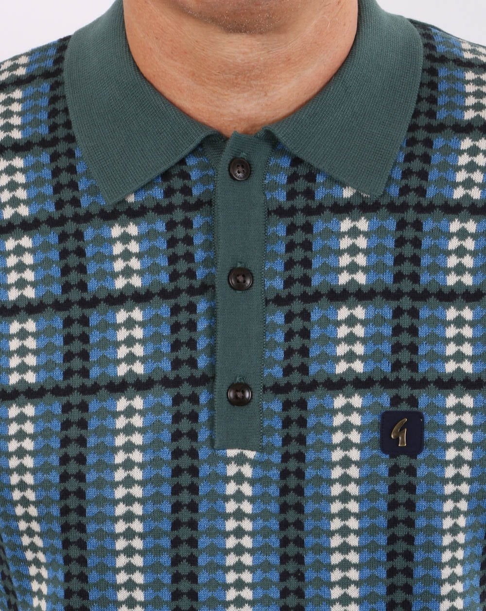 Gabicci Vintage Willis Polo Blaugrün
