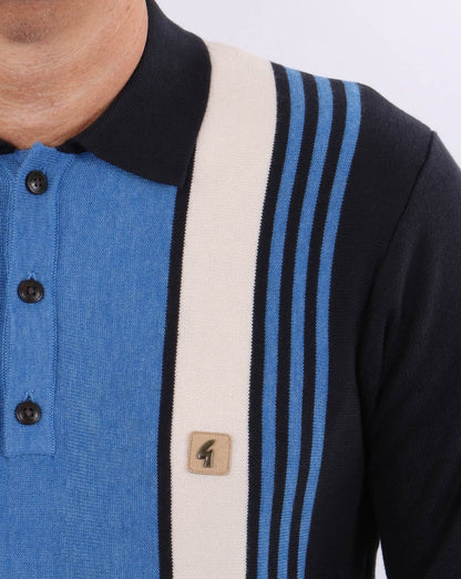 Gabicci Vintage Searle Strickpolo Marineblau