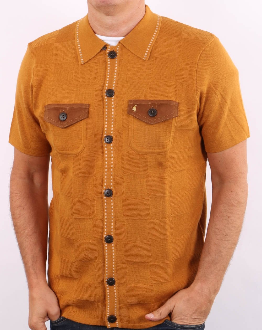 Gabicci Vintage Buckler Strickpolo Sand