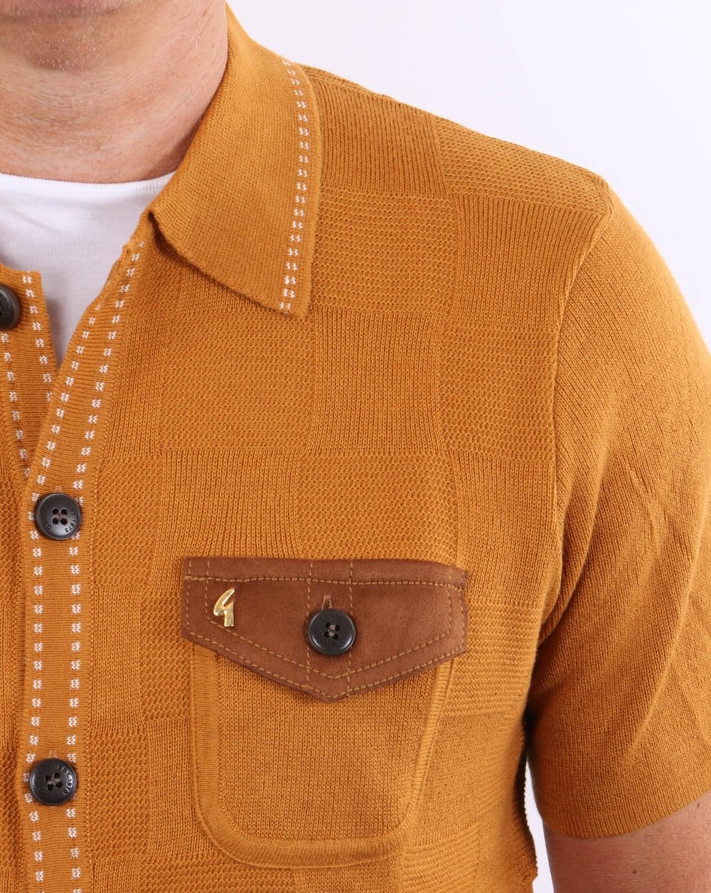 Gabicci Vintage Buckler Strickpolo Sand