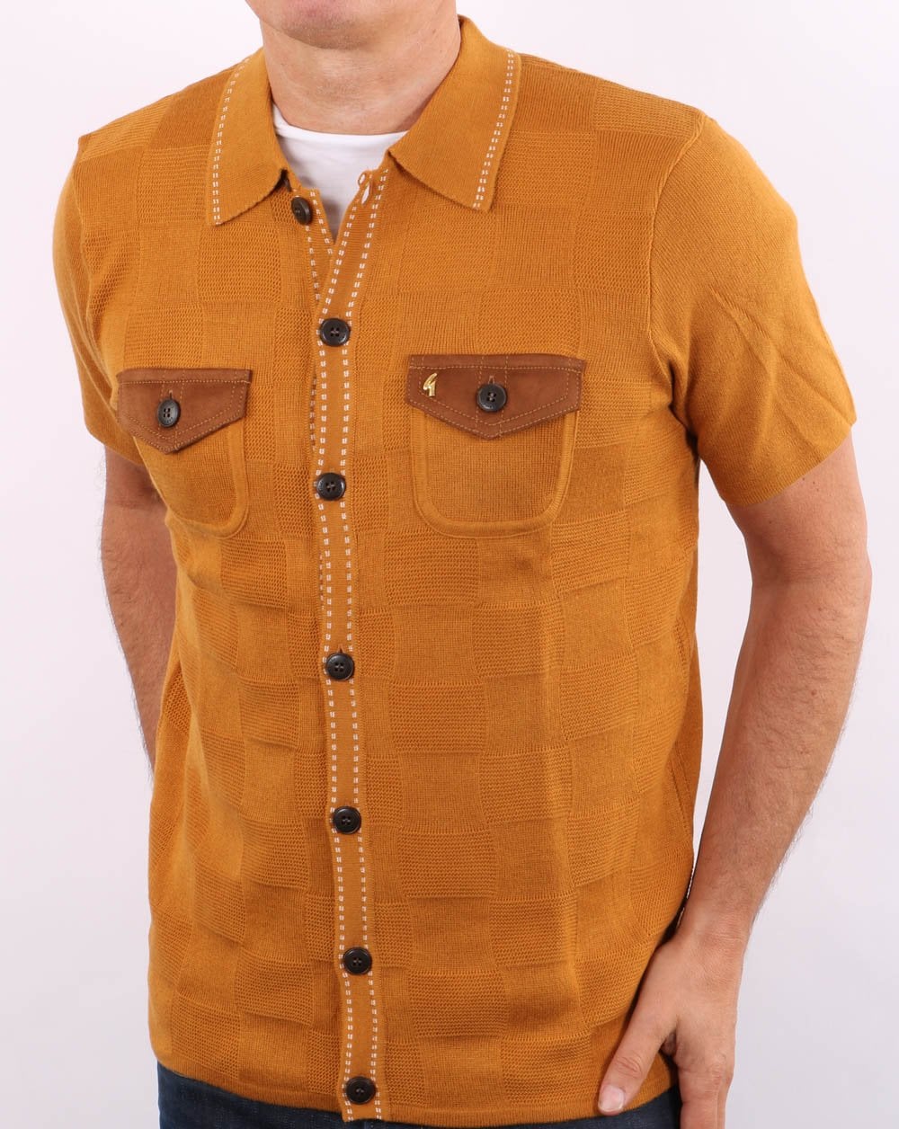 Gabicci Vintage Buckler Strickpolo Sand