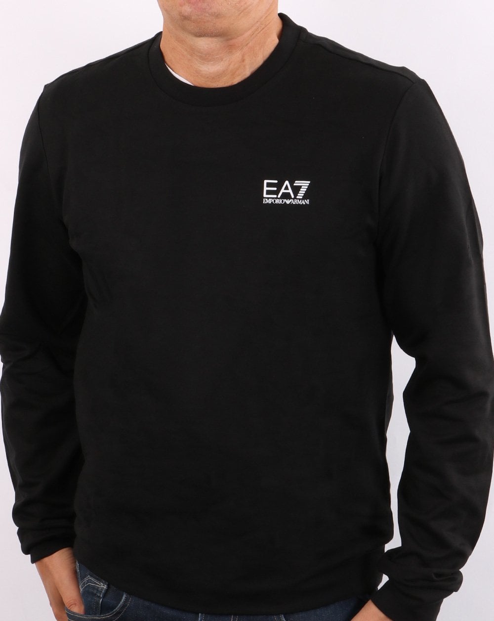Emporio Armani EA7 Sweatshirt Schwarz/Weiß