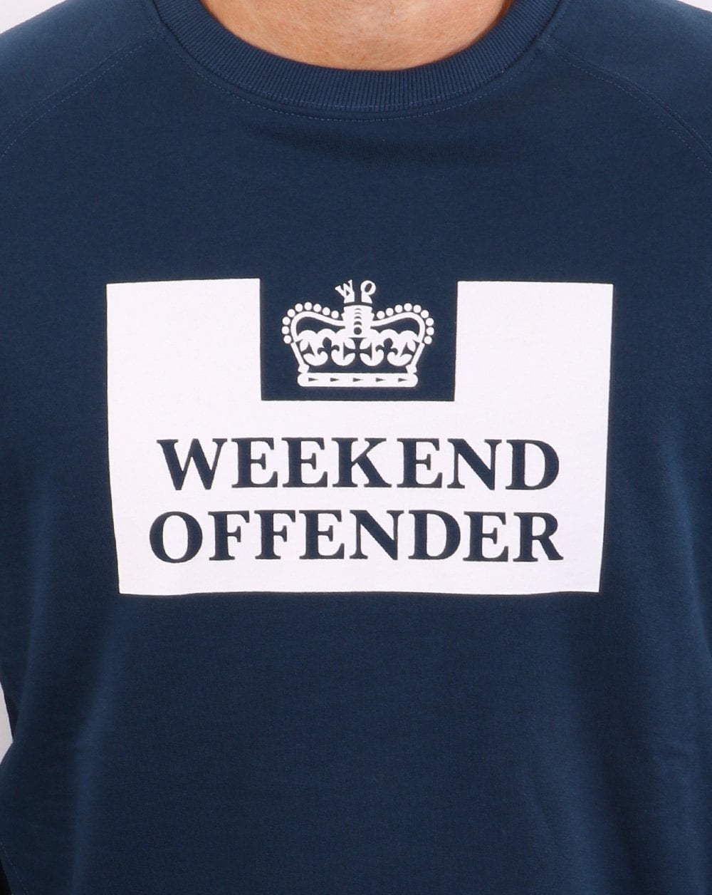 Weekend Offender Penitentiary Crew Sweatshirt Blau Stahl