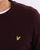Lyle & Scott Crew Neck Lambswool Knit Burgundy