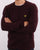 Lyle & Scott Crew Neck Lambswool Knit Burgundy
