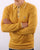 Gabicci Vintage Lineker Long Sleeve Knitted Polo Dijon
