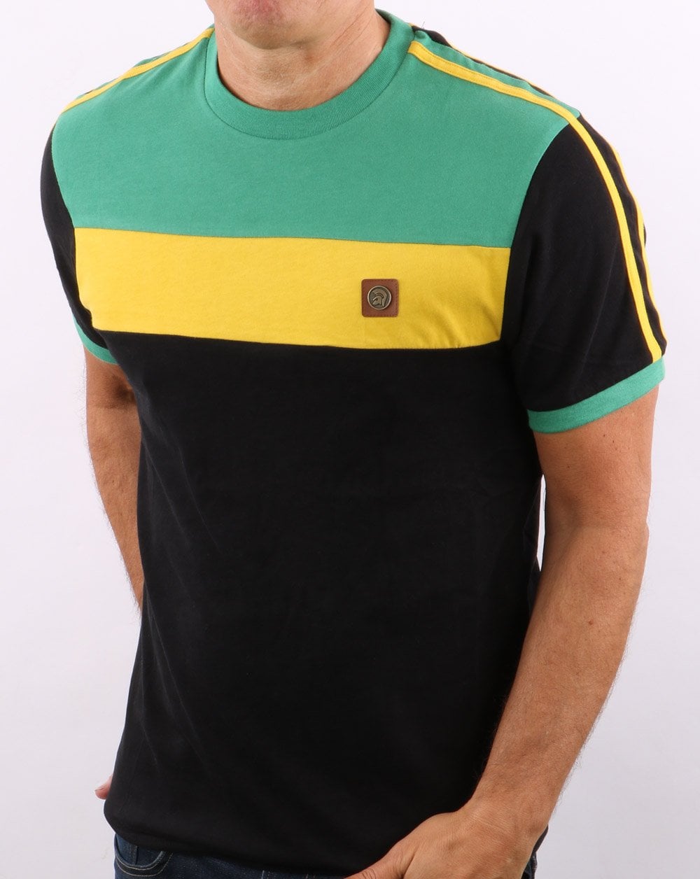 Trojan Colour Block T-shirt Jamaica