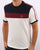 Trojan Colour Block T-shirt Ecru
