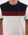 Trojan Colour Block T-shirt Ecru