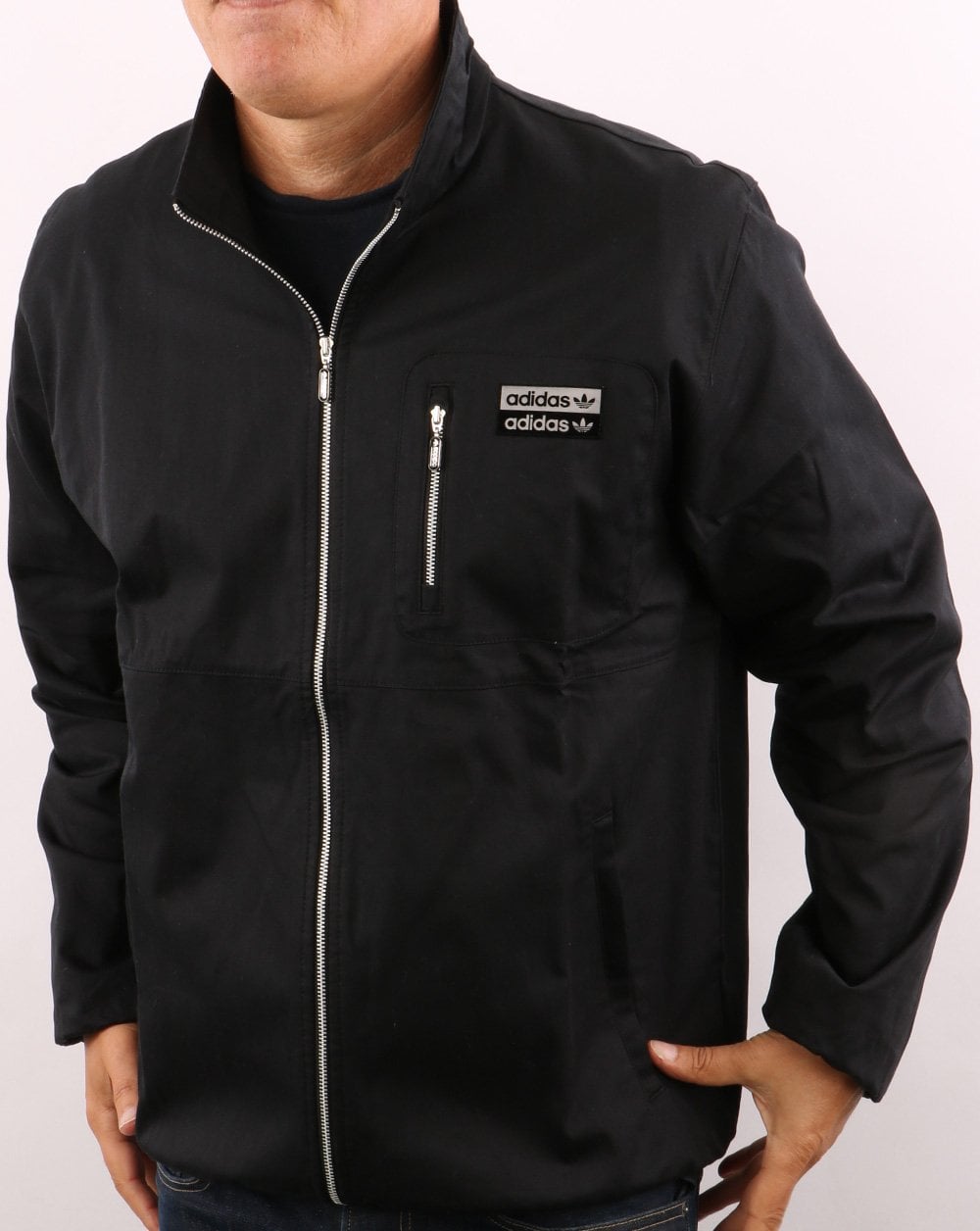 Adidas Originals Cotton Twill Jacket Black
