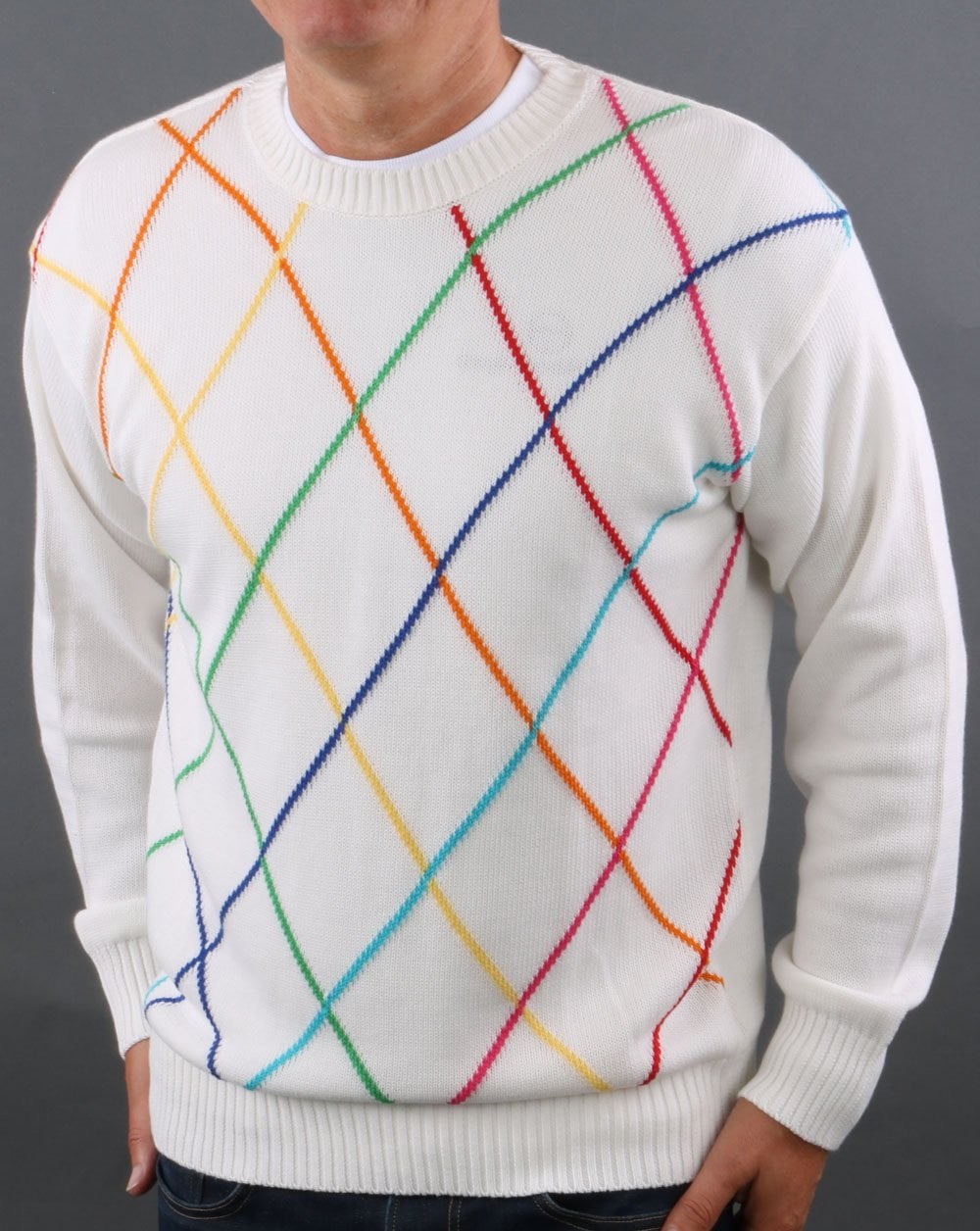 Benetton Strick Weiß United Colours Diamond