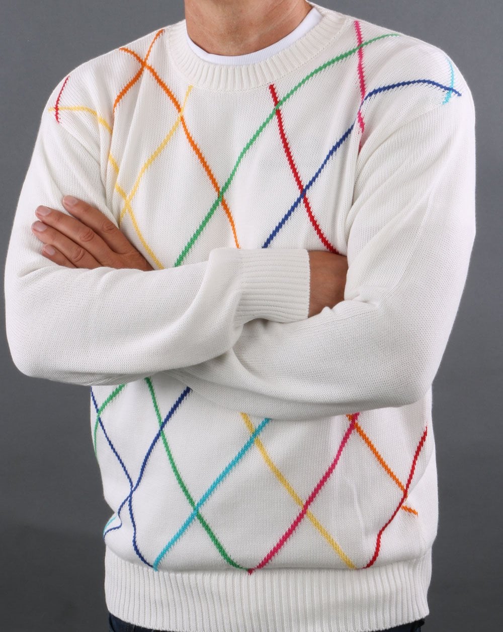 Benetton Knit White United Colours Diamond