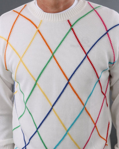 Benetton Strick Weiß United Colours Diamond