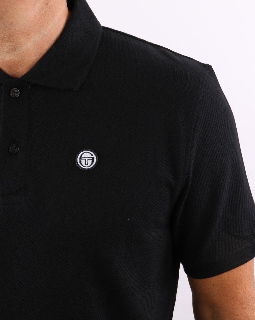 Sergio Tacchini Corso Poloshirt Schwarz