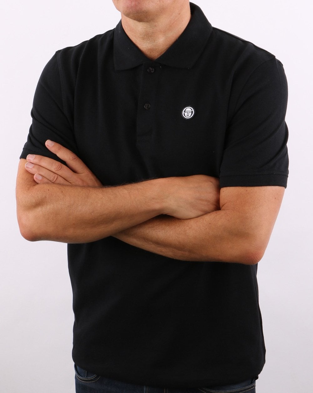 Sergio Tacchini Corso Poloshirt Schwarz