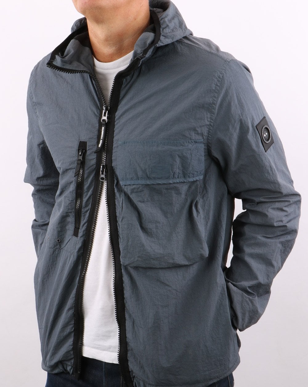 Marshall Artist Kapuzen-Overshirt Graphit