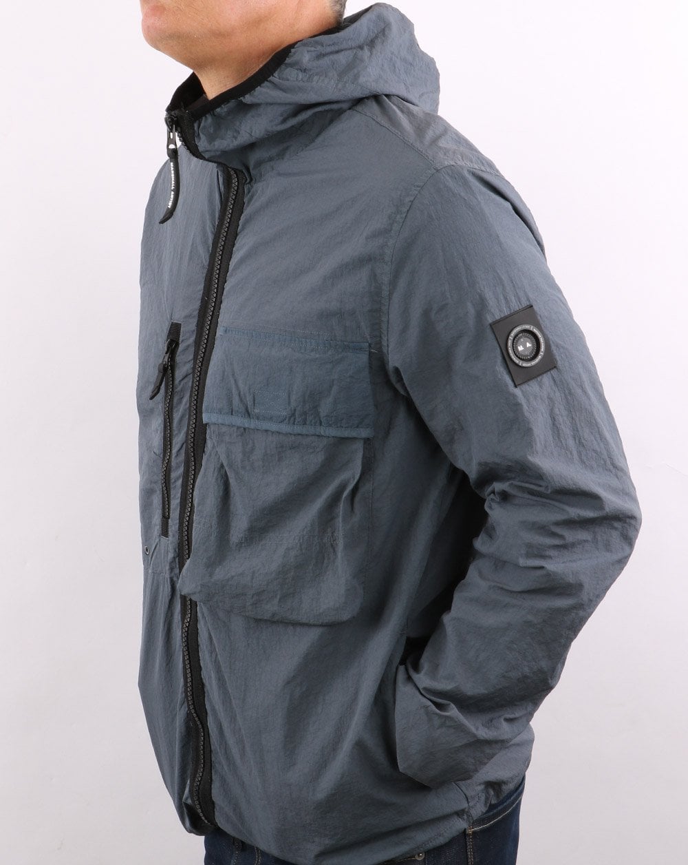 Marshall Artist Kapuzen-Overshirt Graphit