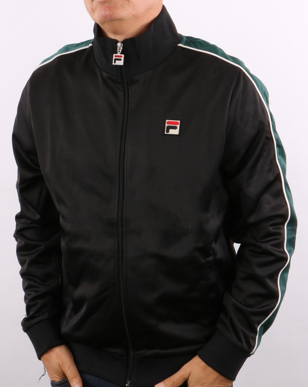 Fila Vintage Wicks Trainingsjacke Schwarz/Grün