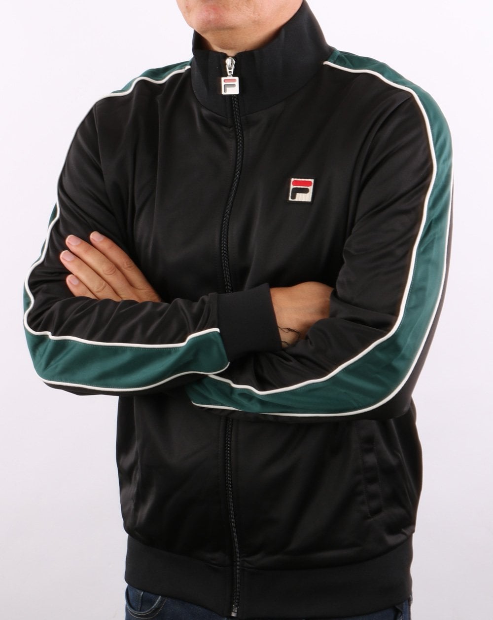 Fila Vintage Wicks Trainingsjacke Schwarz/Grün