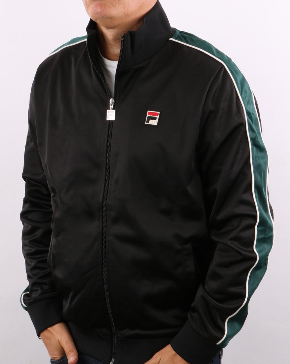 Fila Vintage Wicks Trainingsjacke Schwarz/Grün