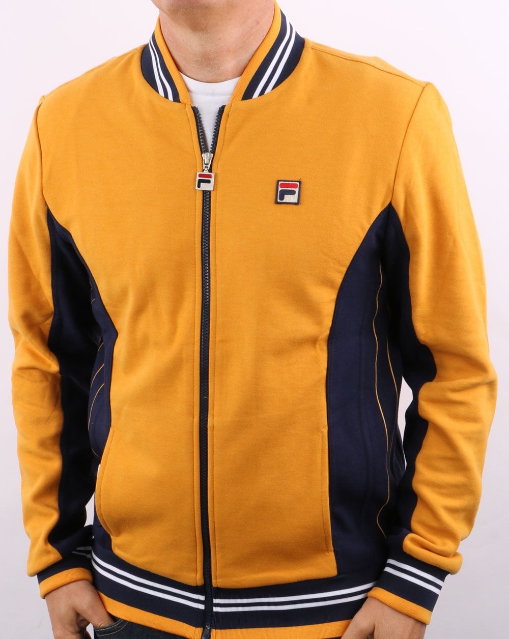 Fila Vintage Mk1 Settanta Track Top Gold/Marineblau